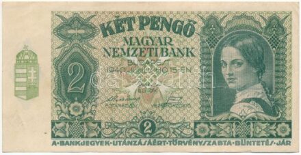 1940. 2P 'J 023 020221' T:III Adamo P2