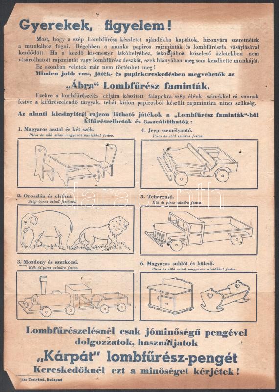 cca 1910-40 vegyes reklám nyomtatvány tétel, össz. 9 db: Hauer Békéscsaba (3 db); Dr. Südy Ernő Megváltó Gyógyszertára Békéscsaba; Weisz Sándor Bp., József-krt 71., stb, hajtásnyomokkal, részben kisebb szakadásokkal, klf. - Image 4