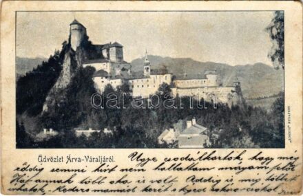 1900 Árvaváralja, Oravsky Podzámok; Árva vára / Burg Orava / Oravsky zámok / castle. 'Kosmos' Budapest (r)