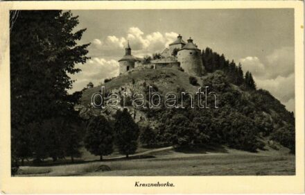 Krasznahorkaváralja, Krásnohorské Podhradie; vár. Gömöri Zoltán kiadása / Hrad Krásna Horka / castle (EB)