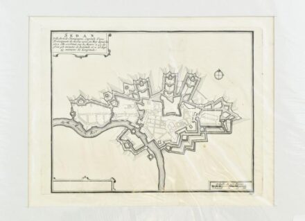 cca 1700-1720 Sedan térképe, rézmetszet, jelzés nélkül, (in: Les Forces de l'Europe, Asie, Afrique et Amerique, ou description des principales villes, avec leurs fortifications, ...Dessignées par les meilleurs ingenieurs, particulierement