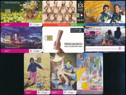 9 db kisebb példányszámú használt telefonkártya