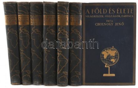 Cholnoky Jenő: A Föld és élete. I-VI. köt. Világrészek, országok, emberek. I. köt.: Európa. II.köt: Ázsia. III. köt.: Afrika. IV. köt. Amerika. V. köt.: Ausztrália, Oceánia és a sarkvidékek. VI. Magyarország földrajza. Bp.,