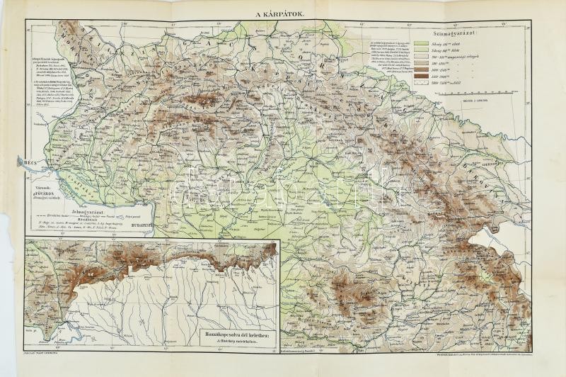 cca 1900 A Kárpátok 43x28 cm