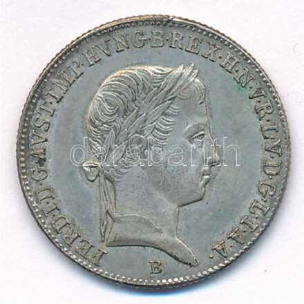 1846B 10kr Ag 'V. Ferdinánd' T:1-,2 patina, juszt. Hungary 1846B 10 Kreuzer Ag 'Ferdinand V' C:AU,XF patina, adjustment Huszár: 2085 Unger III.: 1422