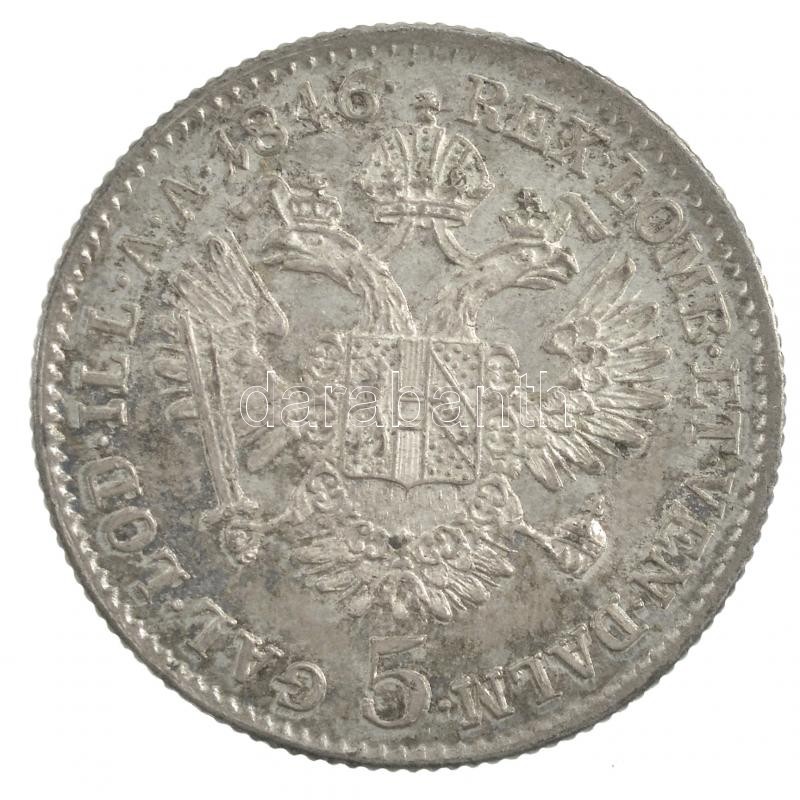Ausztria 1846A 5kr Ag 'I. Ferdinánd' T:2 Austria 1846A 5 Kreuzer Ag 'Ferdinand I' C:XF Krause KM#2196
