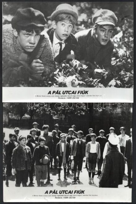 1969 ,,Pál utcai fiúk' című film jelenetei és szereplői, 9 db vintage produkciós filmfotó, 18x24 cm