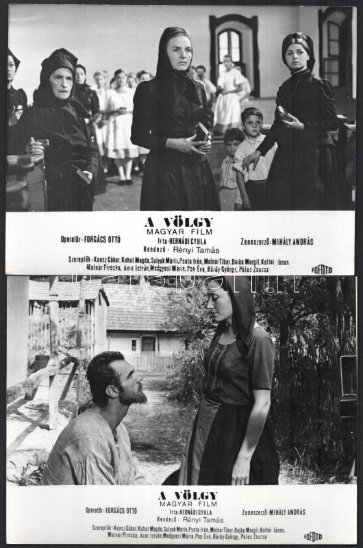 1968 ,,A völgy' című magyar film jelenetei és szereplői, 13 db vintage produkciós filmfotó, 18x24 cm - Image 2