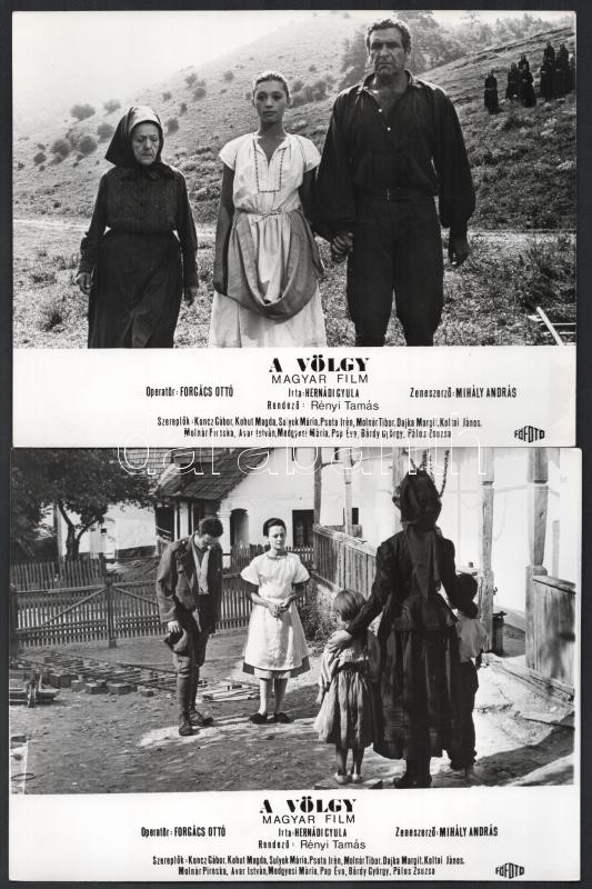 1968 ,,A völgy' című magyar film jelenetei és szereplői, 13 db vintage produkciós filmfotó, 18x24 cm - Image 3