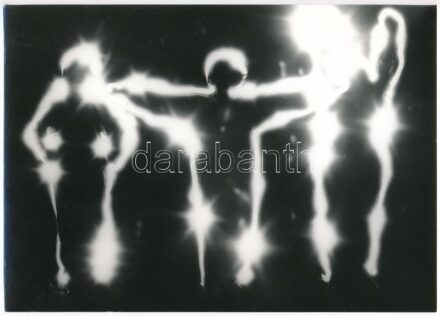 1986 Fény-lények, jelzés nélküli vintage fénygrafika, 13x18 cm