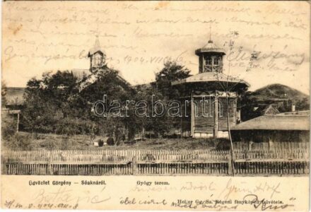1904 Görgénysóakna, Görgény-Sóakna, Jabenita; gyógyterem, fürdő. Heiter Gg. fényképész felvétele / spa, bath (fl)
