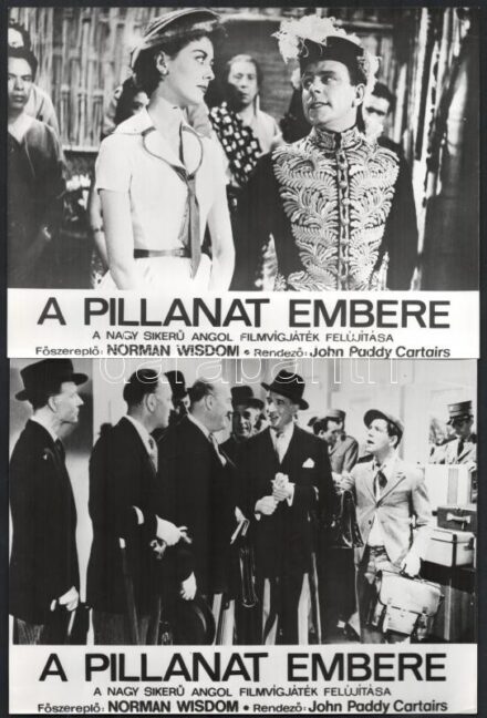cca 1970 ,,A pillanat embere' című angol film jelenetei és szereplői, 13 db vintage produkciós filmfotó, kisebb hibákkal,18x24 cm