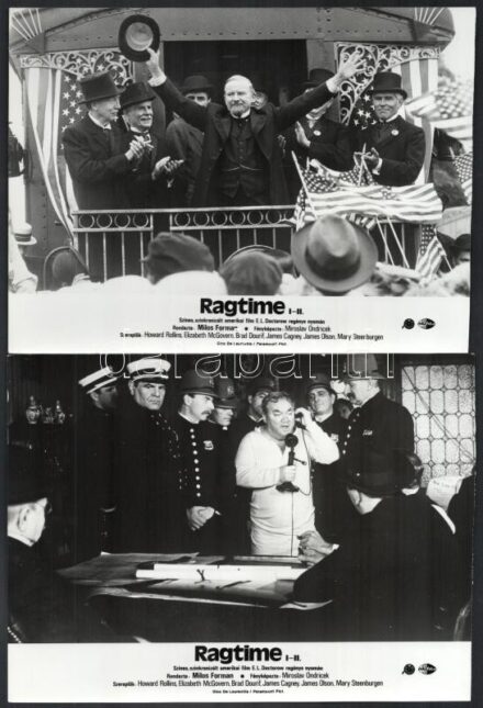 1981 ,,Ragtime' című amerikai film jelenetei és szereplői, 9 db vintage produkciós filmfotó, kisebb hibákkal,18x24 cm