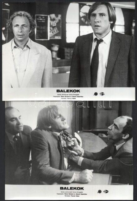 1983 ,,Balekok' című francia film jelenetei és szereplői, kisebb hibákkal, 10 db vintage produkciós filmfotó, 18x24 cm