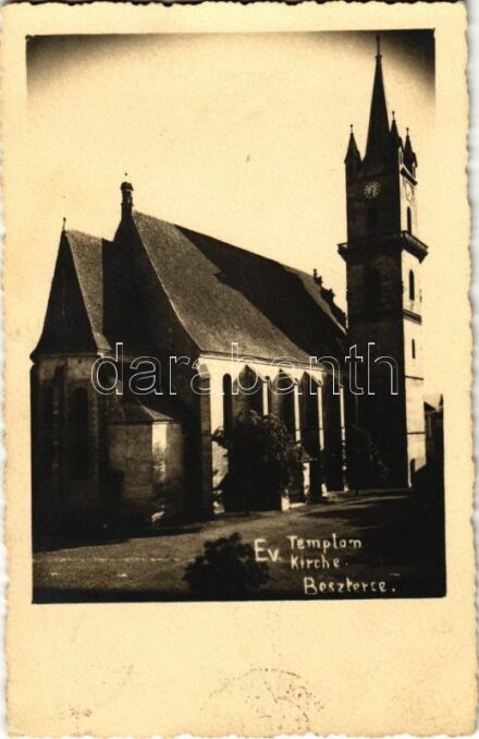 1941 Beszterce, Bistritz, Bistrita; Ev. Kirche / Evangélikus templom / Lutheran church. photo (EK)