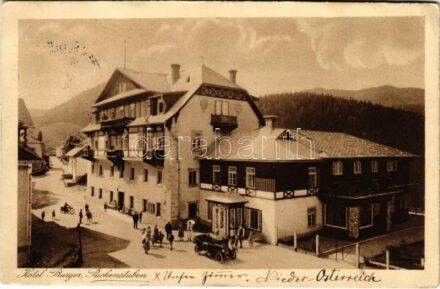 Puchenstuben, Hotel Burger, automobile (Rb)