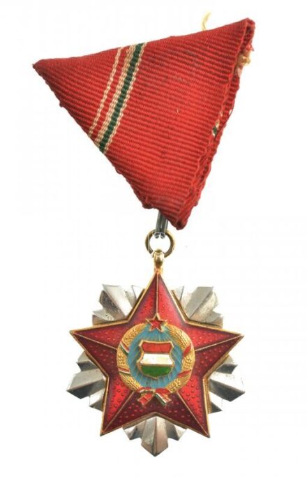 1966. 'Szocialista Hazáért Érdemrend' zománcozott Br kitüntetés mellszalaggal T:2 patina, kopott zománc NMK 711