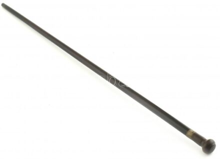 Ébenfa sétapálca fém rátétekkel, hibátlan, h:93cm