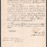 1883 Kammermayer Károly (1829-1897) budapesti polgármester rendelkezése Sigray János fővárosi mérnök részére - Image 2