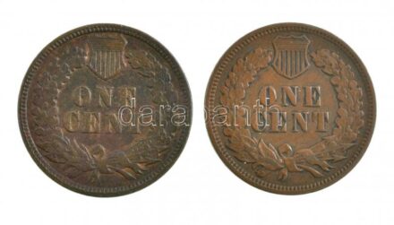 Amerikai Egyesült Államok 1901. 1c bronz 'Indián fej' + 1905. 1c bronz 'Indián fej' T:2,2- USA 1901. 1 Cent bronze 'Indian head' + 1905. 1 Cent bronze 'Indian head' C:XF,VF