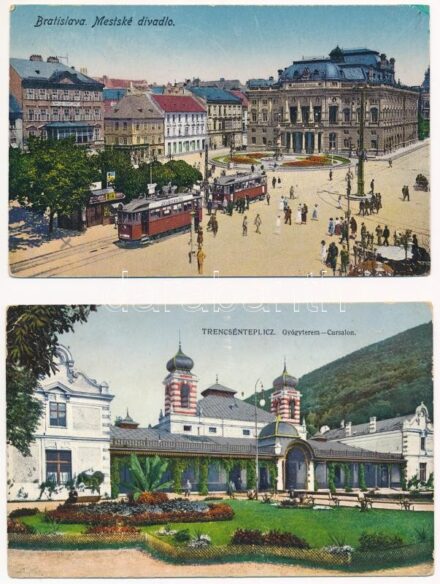 Pozsony, Pressburg, Bratislava; - 2 db régi képeslap / 2 pre-1945 postcards