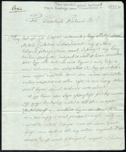 1832 Némedi, feljelentés hűtlenségi ügyben Némedi bírájától Pincehelyre címezve bűnös megkorbácsoltatásának javaslatáról, aki erőszakot követett el felesége ellen, stb.