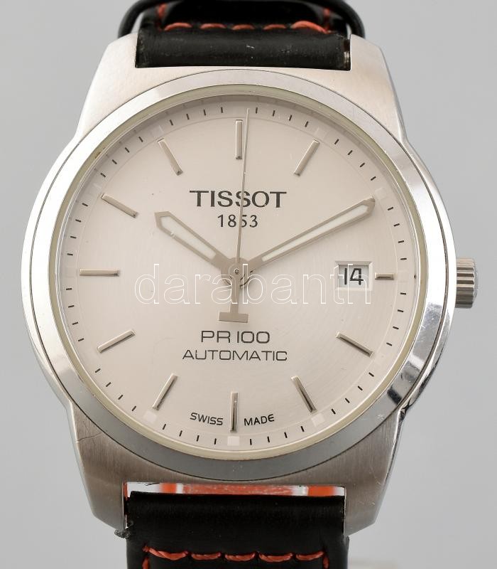 Tissot automata férfi karóra, dupla szíjjal, leírással, eredeti dobozban, szép működő állapotban. d:40mm