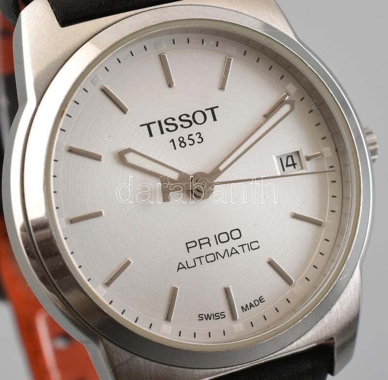 Tissot automata férfi karóra, dupla szíjjal, leírással, eredeti dobozban, szép működő állapotban. d:40mm - Image 3