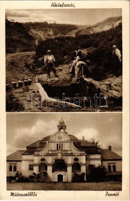 1938 Mátraszőlős, Hévízforrás, Penzió. Józsa Ferenc kiadása (EK)