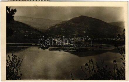 1950 Dömös, látkép, gőzhajó