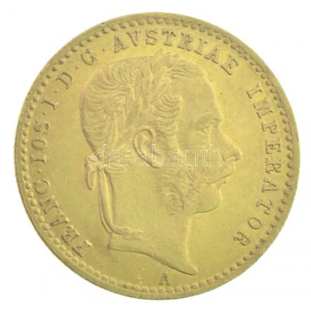 Ausztria 1868A Dukát Au 'Ferenc József' (3,50g/0.986) T:1-,2 kis ph Austria 1868A Ducat Au 'Franz Joseph' (3,50g/0.986) C:AU,XF small edge error Krause KM#2266