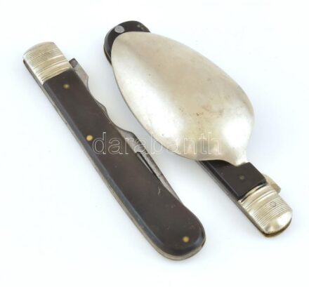 Háborús evőeszköz, kopott, h:17cm