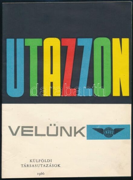 1966 IBUSZ külföldi társasutazások ismertetőfüzete