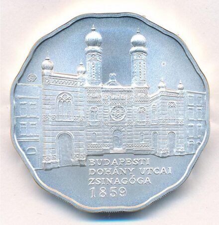 2009. 5000Ft Ag 'Dohány utcai zsinagóga' kapszulában, tanúsítvánnyal, színes MNB tájékoztatóval T:BU Adamo EM222