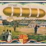 Chocolataterie Francaise léghajó litho gyűjtőkártya szecessziós hátlappal - Image 2