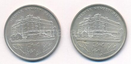 1993. 200Ft Ag 'MNB' (2x) T:1-,2 Adamo F13