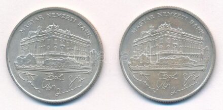 1993. 200Ft Ag 'MNB' (2x) T:1-,2 Adamo F13