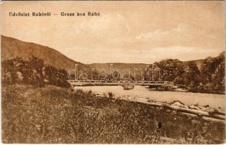 1918 Rahó, Rachov, Rahiv, Rakhiv; híd. Berkovits kiadása / bridge (fa)
