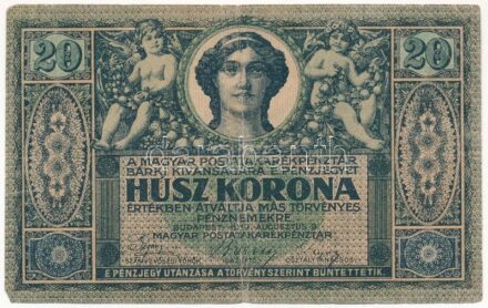 1919. augusztus 9. 20K 'R2035 588089' T:III Adamo K19