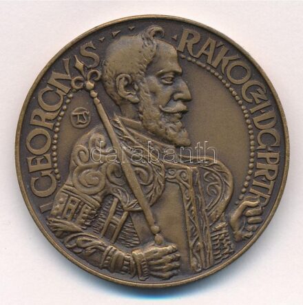 Tóth Sándor (1933-) 1983. 'MÉE Hajdú-Bihar Megyei szervezete / II. Rákóczi György' Br emlékérem (42,5mm) T:1-