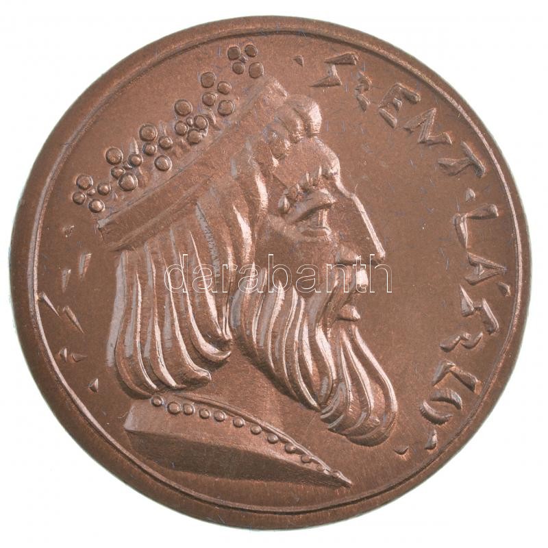 ifj. Szlávics László (1959-) DN 'Szent László' kétoldalas Cu emlékérem tokban (39mm) T:1-