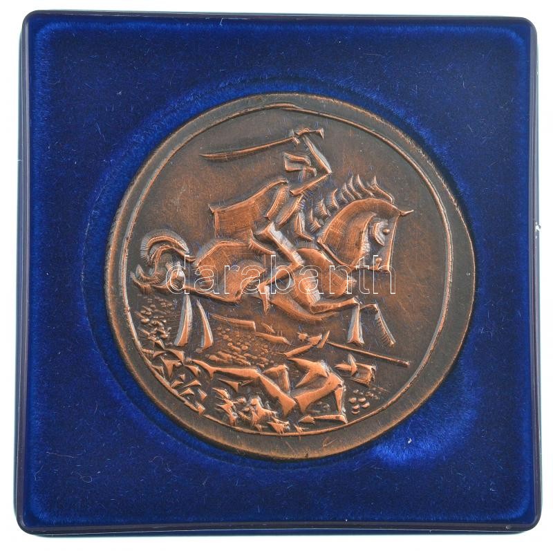 ifj. Szlávics László (1959-) DN 'II. Rákóczy Ferenc' kétoldalas Cu emlékérem tokban (39mm) T:1- - Image 2