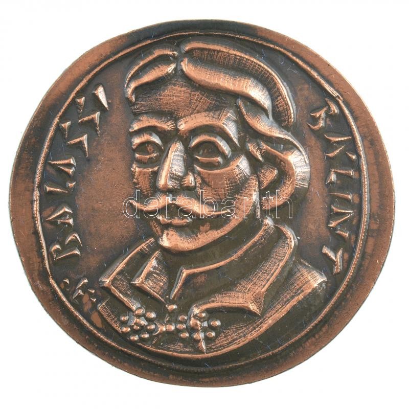 ifj. Szlávics László (1959-) DN 'Balassi Bálint / Emlékül a magyar honvédségtől' kétoldalas Cu emlékérem tokban (39mm) T:1-