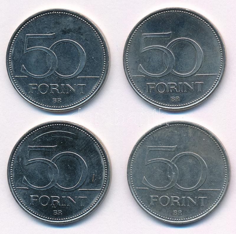 1995-2007. 50Ft Cu-Ni (4xklf, 3db forgalmi emlékérme) T:1-,2