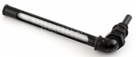 Ipari fémtokos hőmérő, 3/4', 0-120°C, kopásnyomokkal, 29x14 cm