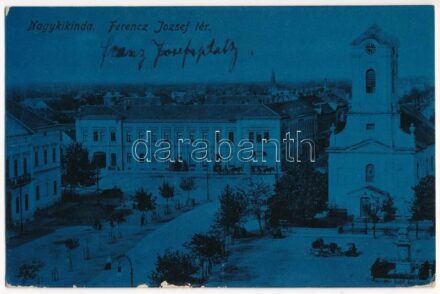 1914 Nagykikinda, Kikinda; Ferenc József tér, piac / square, market (EK)