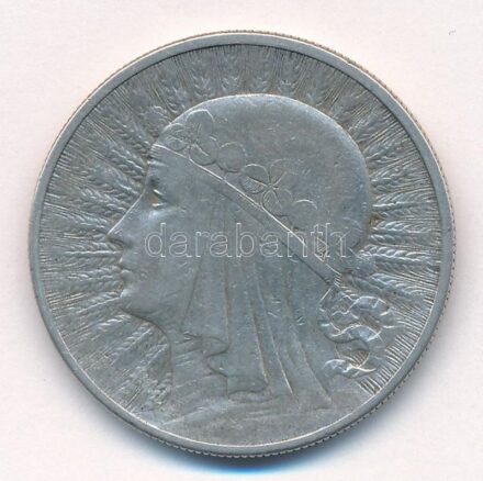 Lengyelország 1932. 10Zl Ag London T:2- Poland 1932. 10 Zlotych Ag London C:VF Krause Y#22