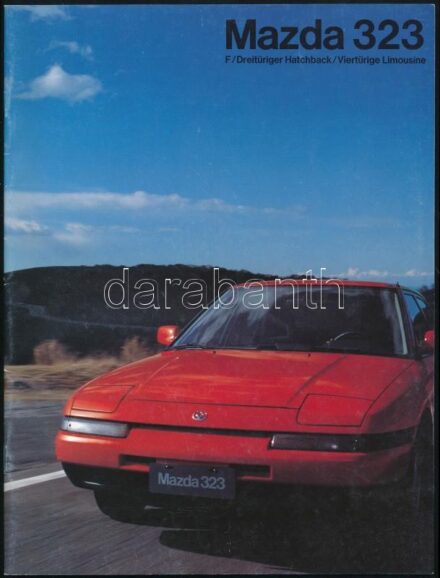 Mazda 323. Autós prospektus. Bp., Mazda Motor Hungary Kft. Német és magyar nyelven. Papírkötés.