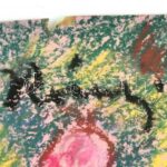 Rónai jelzéssel: Olvasó hölgy. Pasztell, papír, sérült. 35x31 cm - Image 2