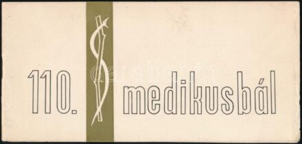 1966 110. Medikusbál meghívója